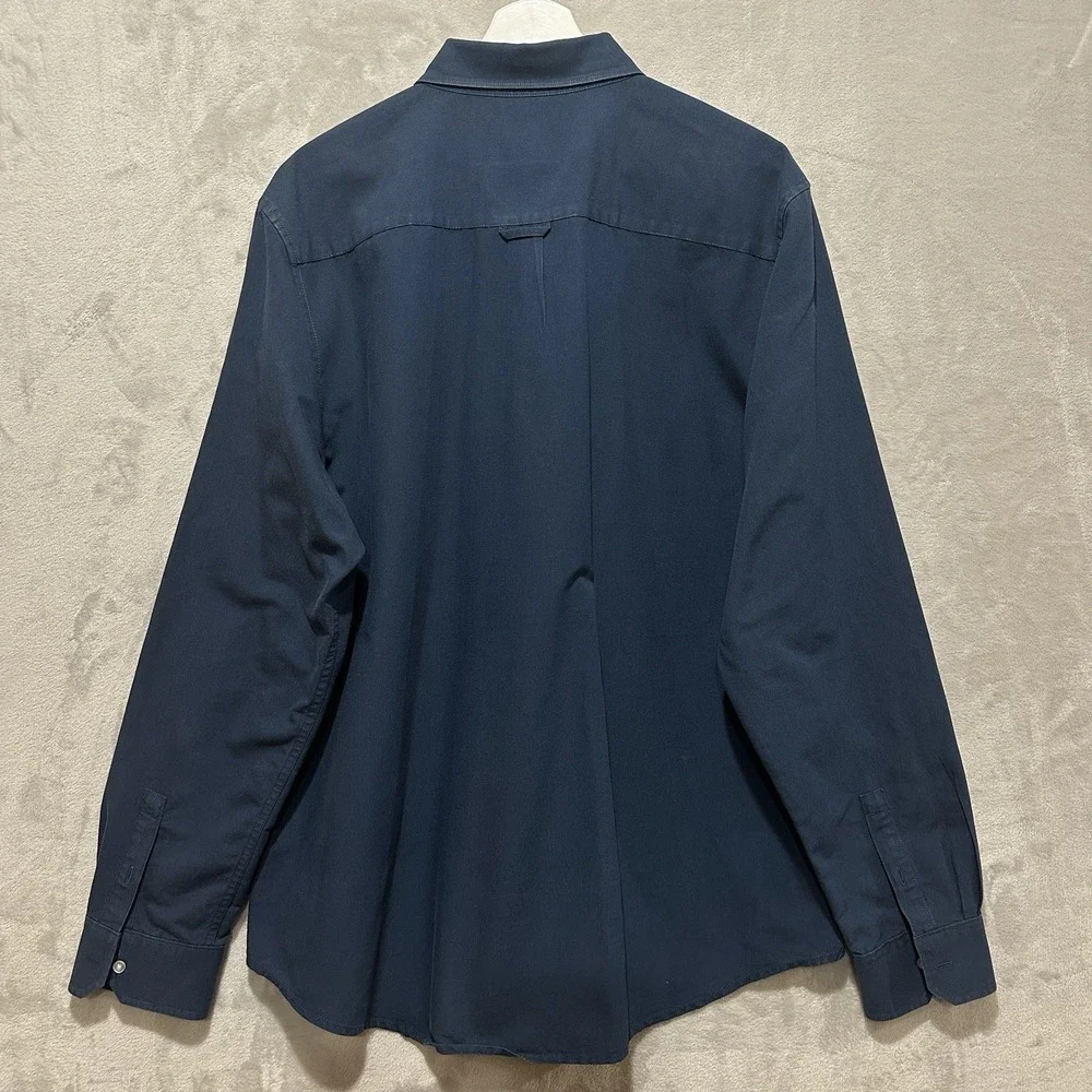 Mack Weldon For Daily Wear Men's Size XL Blue Button Up Long Sleeve Shirt